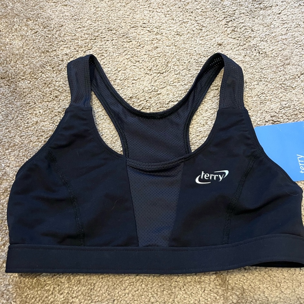 Terry Bicycles Cyclomesh Sports Bra unpadded size small black